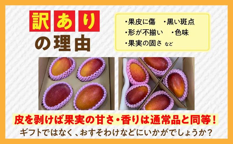 訳あり 宮崎県産 完熟マンゴー 合計約1.5kg（3～5玉）_b0983_ww