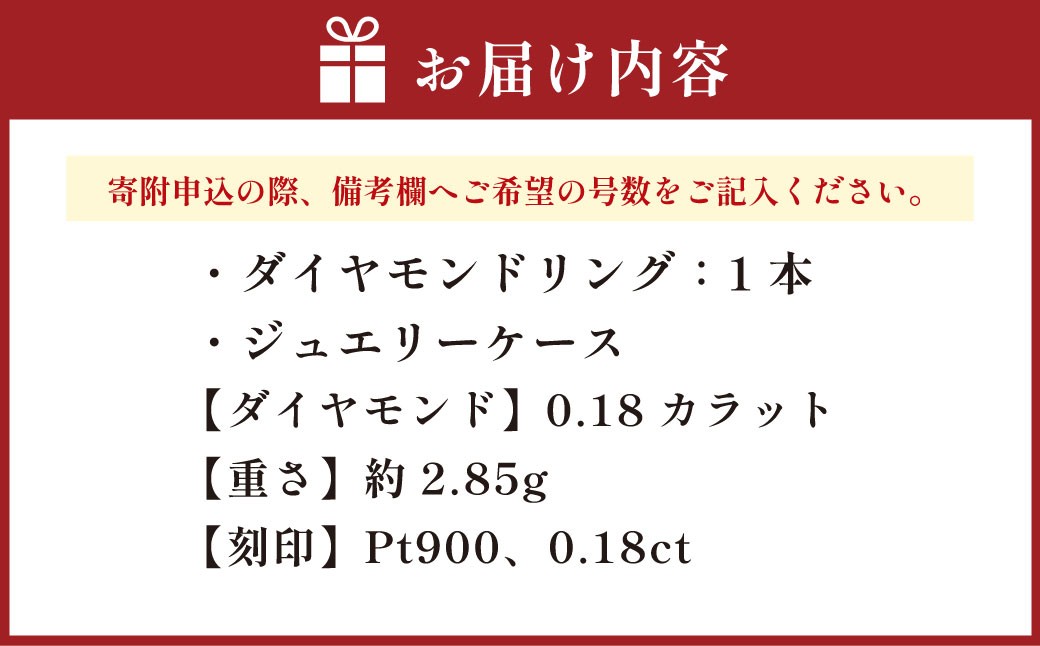 プラチナダイヤモンドリング ハーフエタニティーリング 0.18カラット 【AK-5657/0002】 