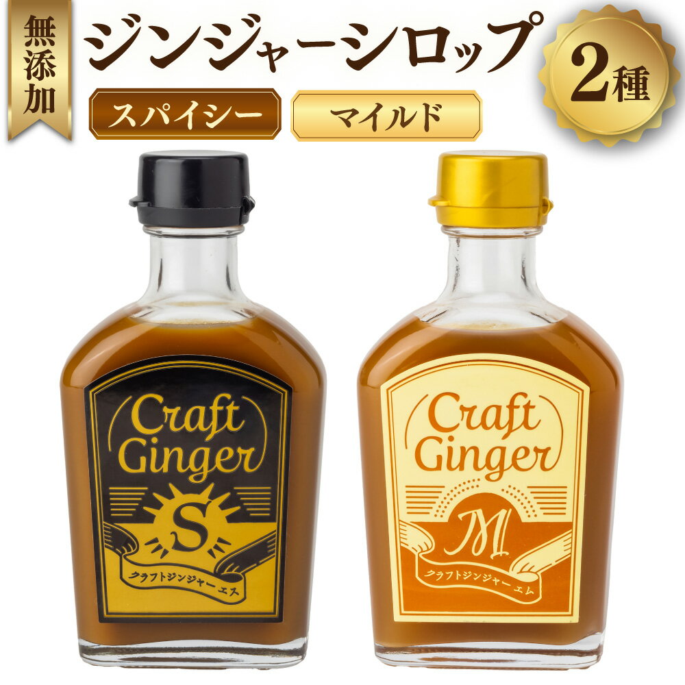 【ふるさと納税】【無添加】ジンジャーシロップ2種セット　Craft Ginger S＆M 各200ml 生姜 ショウガ しょうが ジンジャー シロップ 飲み比べ お取り寄せ ジンジャーエール 炭酸割り 高知県 香美市 送料無料