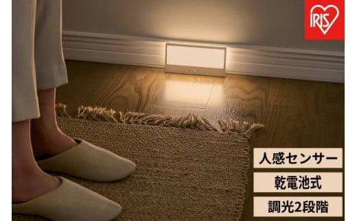 乾電池式LEDセンサーライト　パネルスタンドタイプ BSL-SMSP