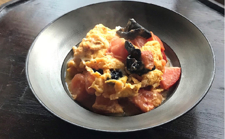 リム鉢　6寸　錫根来