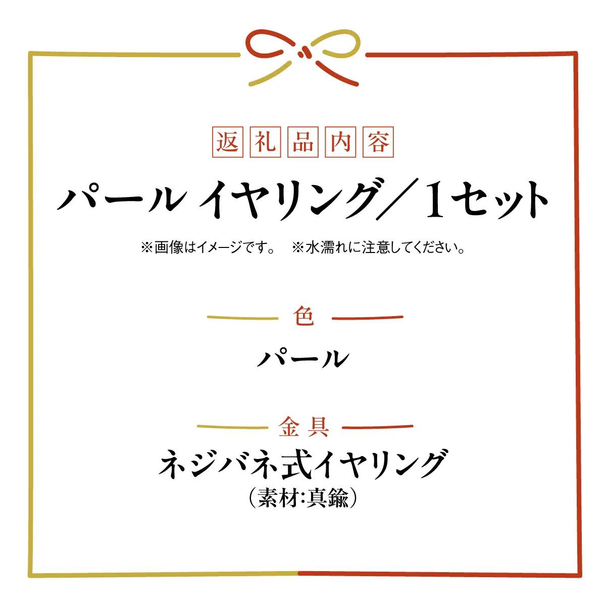 水引musubi耳飾り パール イヤリング HNNN017