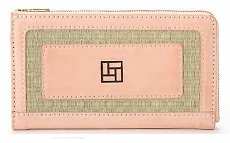 たたみ長財布 焼印タイプ 財布 長財布 ロングウォレット ウォレット 本革 ヌメ革 レザー 畳 たたみ 国産 ギフト プレゼント ハンドメイド クラフト 職人 千葉県