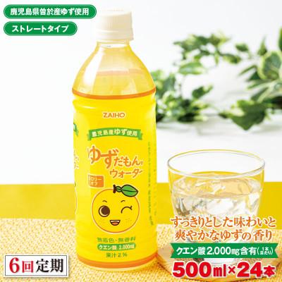 ふるさと納税 伊佐市 【毎月定期便】ゆずドリンク 500ml (24本) ペットボトル ゆずだもん。(伊佐市)全6回