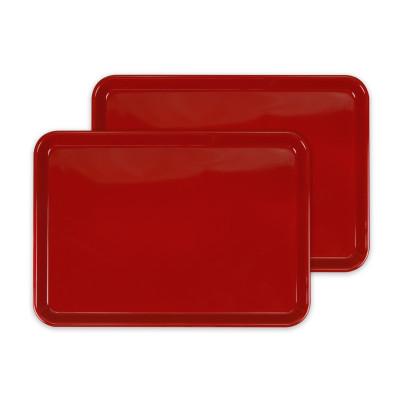 ふるさと納税 和歌山市 カラフル ピノ トレー M 33cm レッド 2枚セット 4拍子揃ったカラフルでかわいい多機能トレー