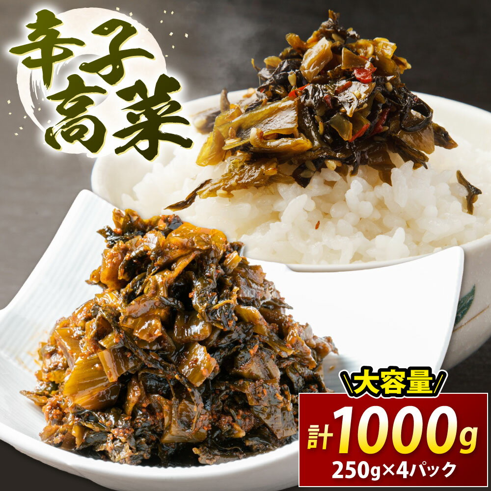 【ふるさと納税】辛子高菜（250g×4パック）.ZI239