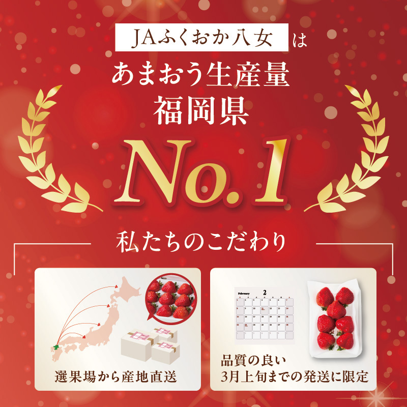 【2026年2月発送開始】博多あまおうＧ270g×6パック｜ＪＡふくおか八女 あまおう いちご 苺 イチゴ フルーツ 果物 くだもの 人気  旬 福岡県産 大粒 アフター補償 数量限定 期間限定 産地