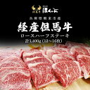 【ふるさと納税】経産但馬牛ロースハーフステーキ1,400g（12～16枚）/ 牛肉 お肉 但馬牛 黒毛和牛 ブランド牛 国産和牛 1.4kg 1.4キロ ステーキ ステーキ肉 ロースステーキ ロース肉 ロース 兵庫県 朝来市 AS2K10