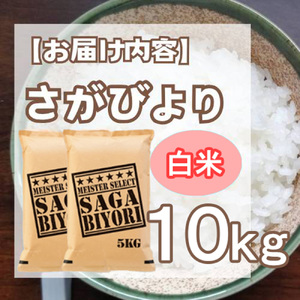 CI301_お米マイスター厳選!!《さがびより》白米10kg(5kg×２袋)