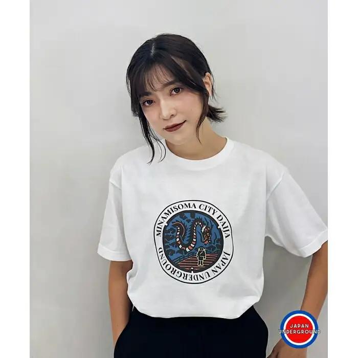 マンホールTシャツ 白 Mサイズ | Tシャツ 福島県