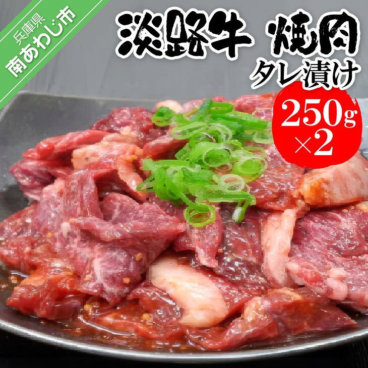 【ふるさと納税】淡路牛　焼肉タレ漬け　250g×2P　