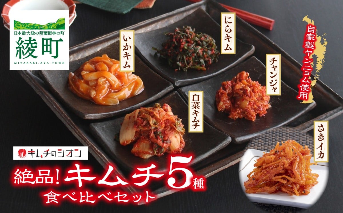 
            【キムチのシオン】絶品！キムチ 5種 食べ比べセット
          