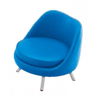 ふるさと納税 八尾市 QUONチェア ラッテ カラー5色(子供用椅子/ローチェア/リビング)ブルー×シルバー(G128)