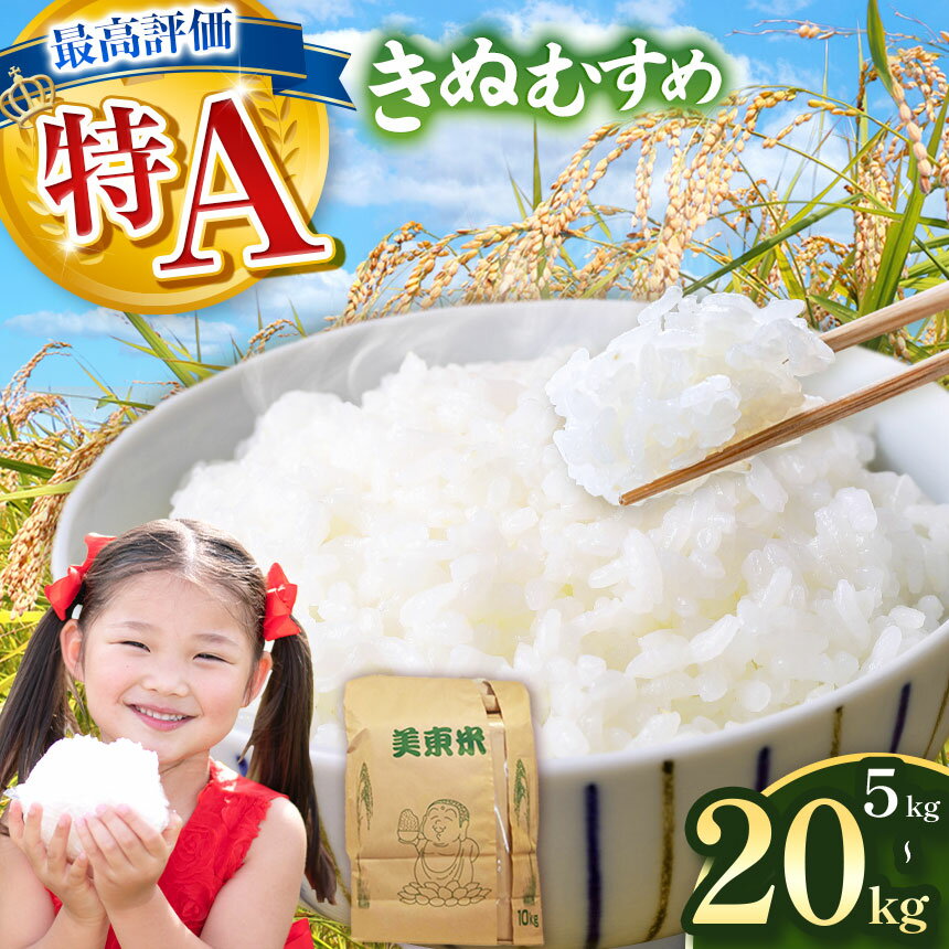 【ふるさと納税】 米 令和7年度産 きぬむすめ ( 白米 5kg ~ 20kg ) ＜ 2026年3月中旬 〜 順次発送予定 ＞｜ 米 精米 白米 雑穀 お米 コメ 単一米 きぬむすめ 絹娘 山口 美祢 秋吉台 5kg 10kg 15kg 20kg