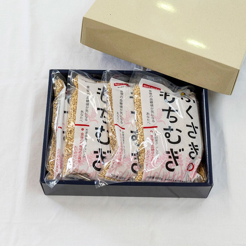 
            もちむぎ精麦2.4kg 600g×4袋 小分け もち麦 雑穀 五つ星ひょうご選定商品
          