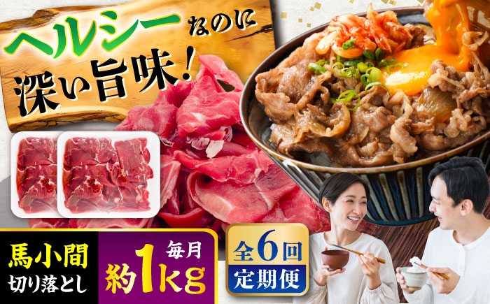 
                  【全6回定期便】馬小間切り落とし 約1kg (約500g × 2パック) / 馬肉 馬 肉 ヘルシー ばにく 小分け こま切れ 切り落とし きりおとし 切り落とし 切落とし 熊本県 菊陽町【五右衛門フーズ】 [BHCY039]
                