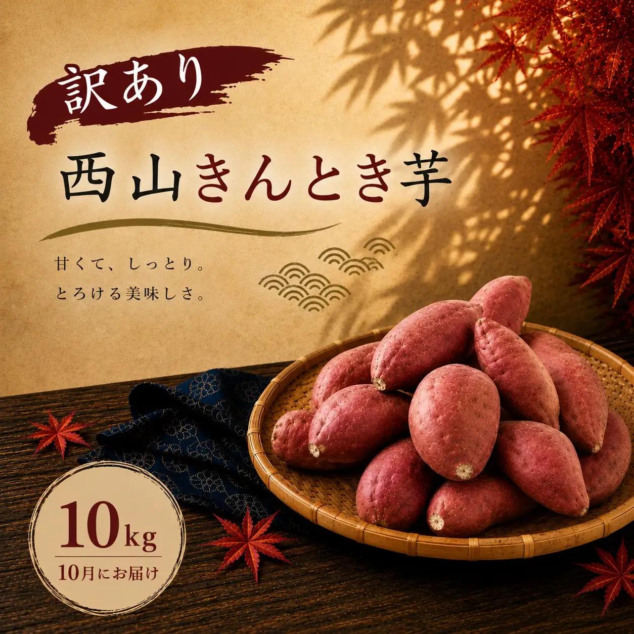 【令和８年１０月お届け】西山きんとき芋 10kg | 訳あり 新芋 さつまいも サツマイモ さつま芋 焼き芋 やきいも ヤキイモ 人気 野菜 不揃い 規格外 おやつ デザート秋 旬 生芋 ご家庭用 10000円 高知県 室戸市