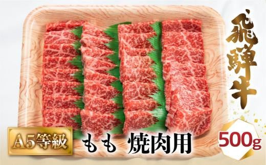 A5等級 飛騨牛 もも 焼肉用 500g | モモ肉 和牛 国産 一頭買 化粧箱入り 飛騨高山 肉の匠家 BV010