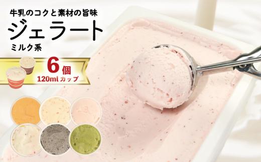 ジェラート 詰め合わせ 120ml 選べる 個数 6個 ミルク系のみ  冷凍 フルーツ ギフト プレゼント 贈答 お取り寄せ グルメ 季節限定 冷凍 徳島県 吉野川市 株式会社マイスター社