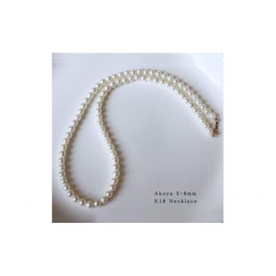 ふるさと納税 志摩市 志摩産 あこや真珠 ベビーパール 5-6mm K18 ネックレス |  | 01
