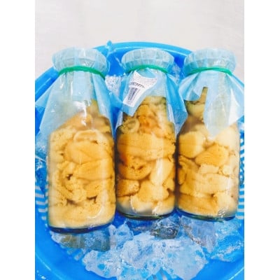 
            無添加生うに大瓶(130g×3本)岩手県産　ミョウバン不使用【1641956】
          
