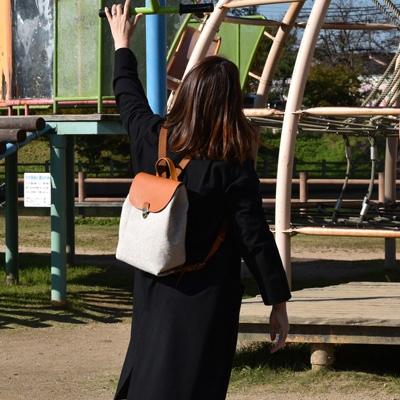 ふるさと納税 豊岡市 豊岡鞄　カルド　ミニリュック　キナリ |  | 03