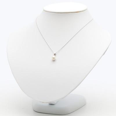 ふるさと納税 長崎市 あこや真珠(7.5〜8mm珠)ペンダント/WG |  | 02