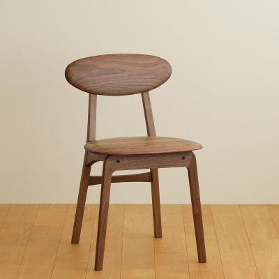ふるさと納税 府中市 府中市の家具　リッショサイドチェア　ウォールナット