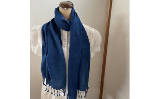 藍染めストール　aiiro【1528684】
