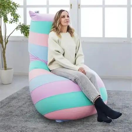 Yogibo Max レインボー ナチュラル_雑貨・日用品  家具・インテリア _【配送不可地域：離島】【1172338】