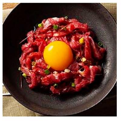 ふるさと納税 山鹿市 【毎月定期便】国産 馬刺し ユッケ 計200g(50g×4パック)全3回 |  | 02
