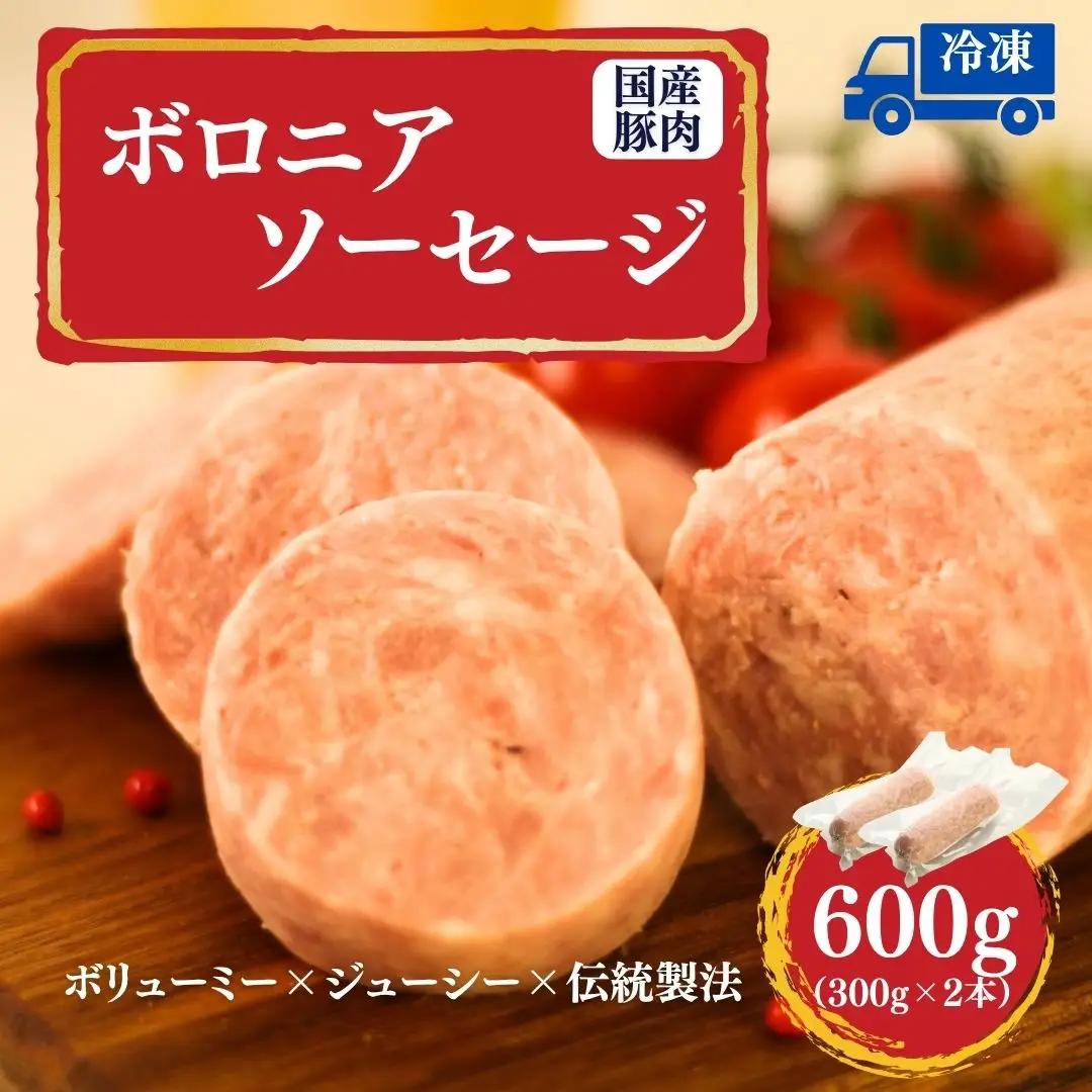 ボロニアソーセージ 国産豚使用 300g×2本 | ボローニャ ソーセージ