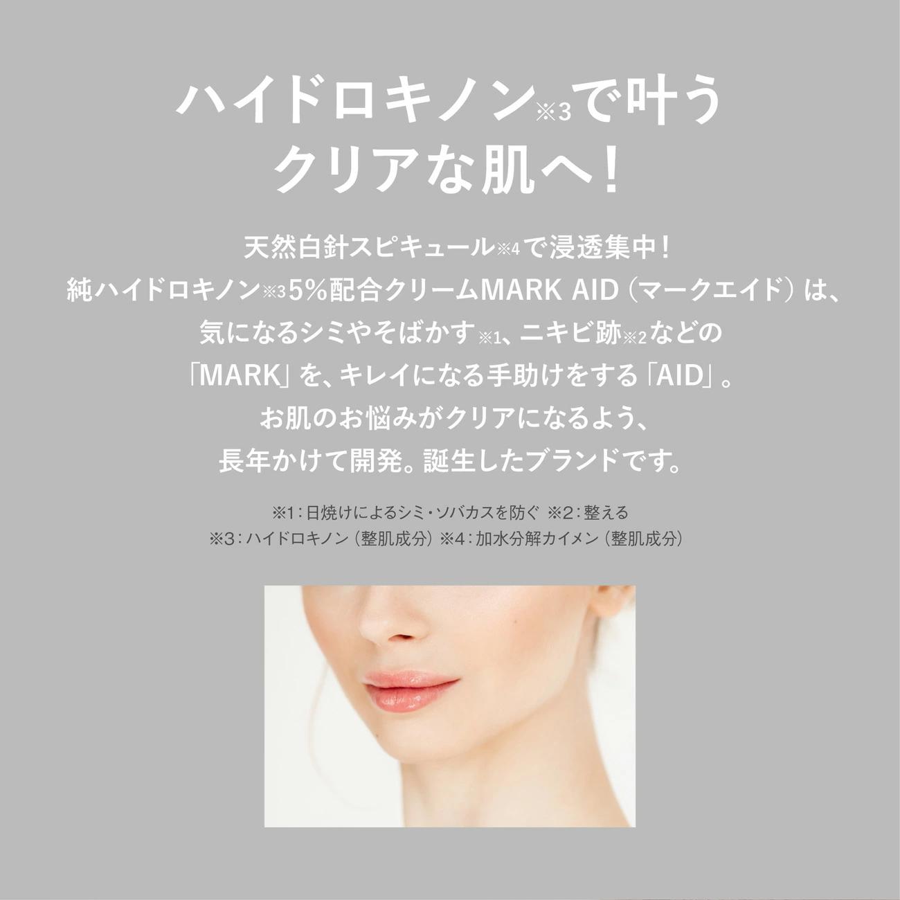 【MARK AID】ハイドスピキュールクリーム 3個セット【ハイドロキノン5％配合針クリーム】［ 京都 美容 ブランド スキンケア 化粧品 美容液 クリーム エイジングケア 人気 おすすめ 美白 しみ