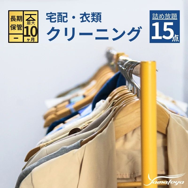 【ふるさと納税】衣類の宅配クリーニング 15点まで 詰め放題 保管付き ハンガー仕上げ 保管付き 送料無料 ダウン ワンピース シミ抜き無料 保管 安い 冬物 預かり 安心 保管あり 撥水加工 防虫 抗菌 除菌 引っ越し おすすめ ヤマトヤクリーニング 糸魚川