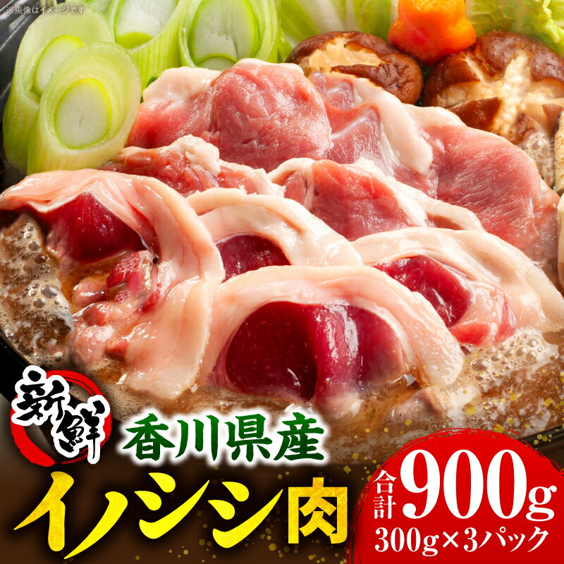 【ふるさと納税】香川県産 イノシシ肉 300g×3パック ジビエ 牡丹鍋 肉 イノシシ肉 ジビエ 冷凍 香川県 三木町 肉 お肉 おすすめ 特産品 特産 香川県 三木町 ふるさと 鍋 食品 精肉 香川 香川県産 お裾分け 贈り物 贈答 グルメ ギフト 人気 送料無料