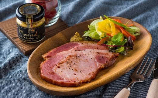 北上まきさわ工房のハムステーキ