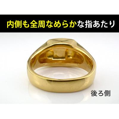 ふるさと納税 南アルプス市 純金(K24)製 印台リングAタイプ 22号 |  | 02