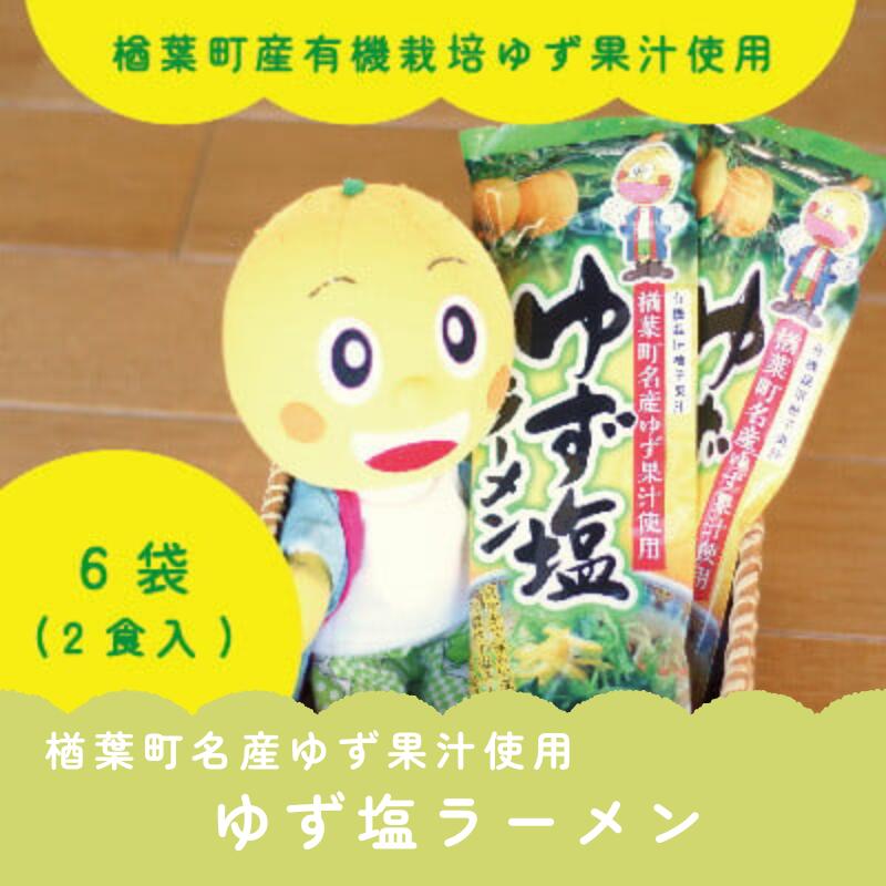 【ふるさと納税】 楢葉町産ゆず使用 ゆず塩ラーメン 2食入×6袋セット【ゆず 塩 ラーメン 麺 特産品 スープ ギフト 果汁 特製スープ セット 福島 楢葉 母の日 父の日 敬老の日 あっさり 国産 ご当地 即席 お土産 ご当地ラーメン 家庭 簡単 塩 ギフト 贈り物 プレゼント】