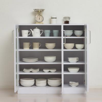 ふるさと納税 海南市 食器棚 幅89.5×高さ90  ホワイト ガラス扉 AKU1045059 |  | 01