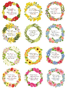 【名入れオーダー】誕生花とお名前の帆布ポーチ　Mサイズ 　チャーム付き 