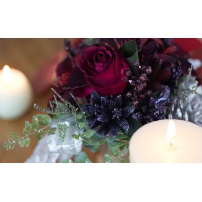 ふるさと納税 北上市 【空気をきれいにするアートフラワー】アマリリスの クリスマス |  | 01