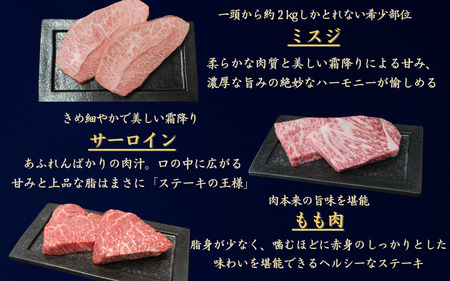 京の肉 ステーキ 3種 食べ比べセット100g×6枚