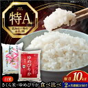 【ふるさと納税】 米 計10kg 定期便 特A ゆめぴりか さくら米 2種 食べ比べ 5kg×2種 《厚真町》【とまこまい広域農業協同組合】 2回 米 お米 白米 ご飯 ななつぼし ゆめぴりか 北海道 定期便 [AXAB070]