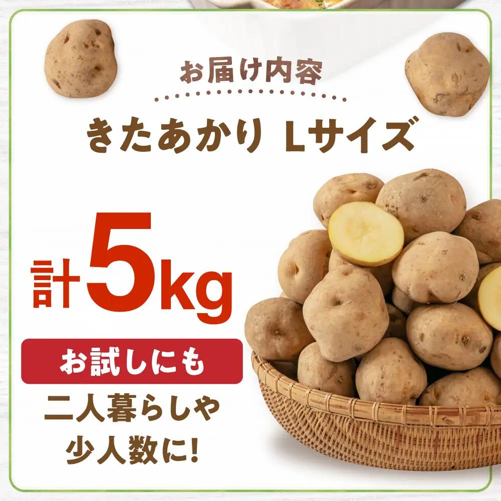 【ふるなびWEEK対象】じゃがいも キタアカリ 5kg [AJAK028] じゃがいも