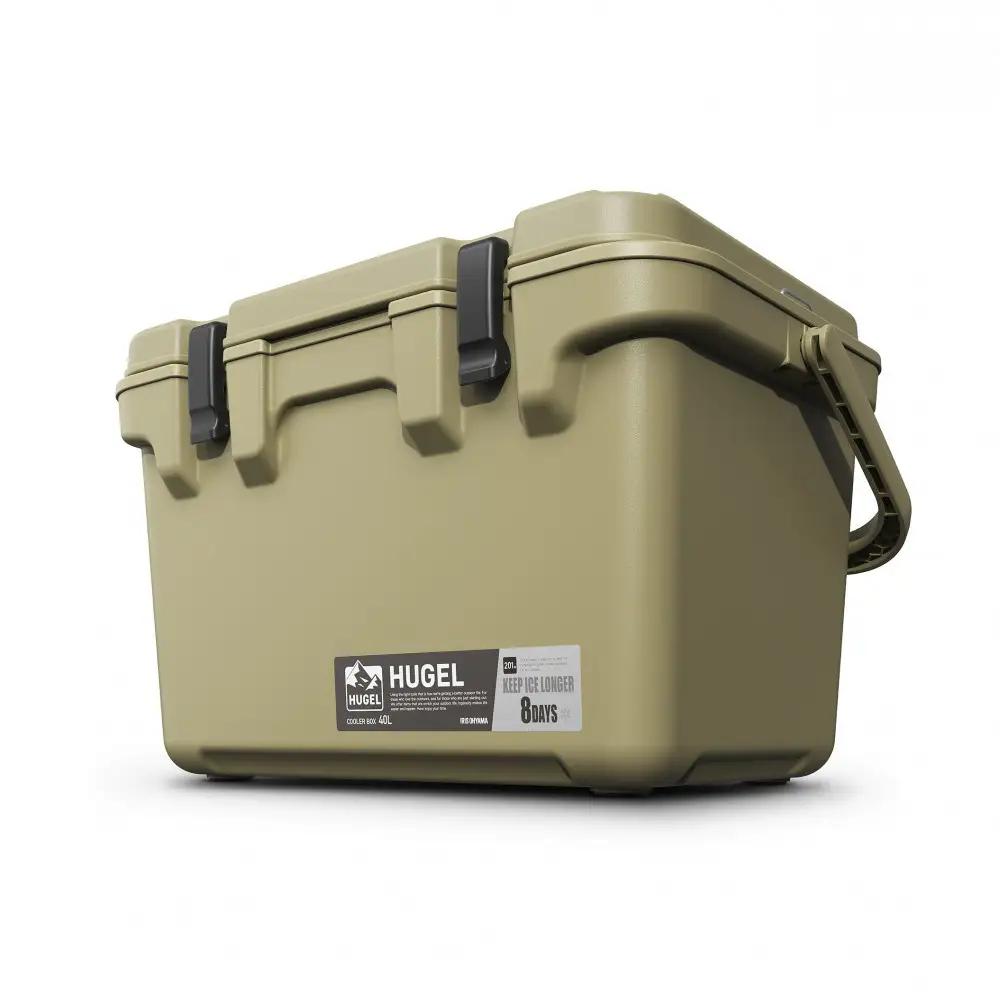  ☆リニューアル☆クーラーボックス 大型 大容量 40L TC-40R カーキ HUGEL アイリスオーヤマ クーラーBOX ハードクーラー 高保冷 アウトドア キャンプ BBQ 釣り スポーツ レジ