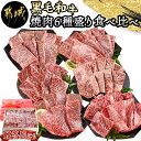 【ふるさと納税】【黒毛和牛】焼肉6種盛り食べ比べセット(真空包装) - 国産 黒毛和牛 サーロイン 三角バラ カイノミ クリミ ササバラ 中落ち 牛肉 焼肉 真空 急速冷凍 送料無料 33-4201【宮崎県都城市は2年連続ふるさと納税日本一！】