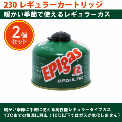 【ふるさと納税】EPIgas 230レギュラーカートリッジ【2個入り】【配送不可地域：沖縄県】【1659729】