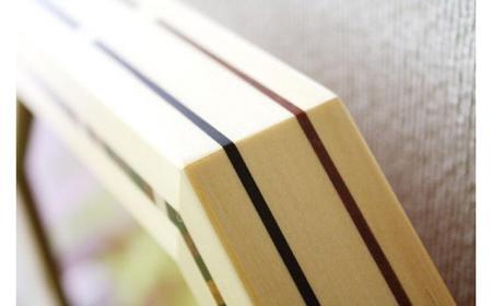 【新築・結婚のお祝いにも最適】寄せ木入り八角時計（掛時計）【サクラ】