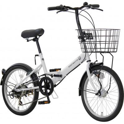 ふるさと納税 四日市市 オリタタミ自転車6段変速　LEDオートライト　20型　マットホワイト |  | 01