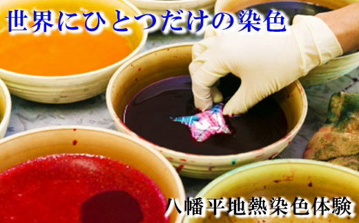 【八幡平GEOCOLOR】 八幡平地熱蒸気染色 ワークショップ 体験チケット 2名様分 ／ 地熱染め 体験教室 現地で体験 手絞り 手染め 染物 染め物 染色 体験型  体験 チケット 染色体験 染物体験 染物教室 手作り 手づくり 手作り教室 初心者 クラフト ハンドメイド ジオカラー おすすめ